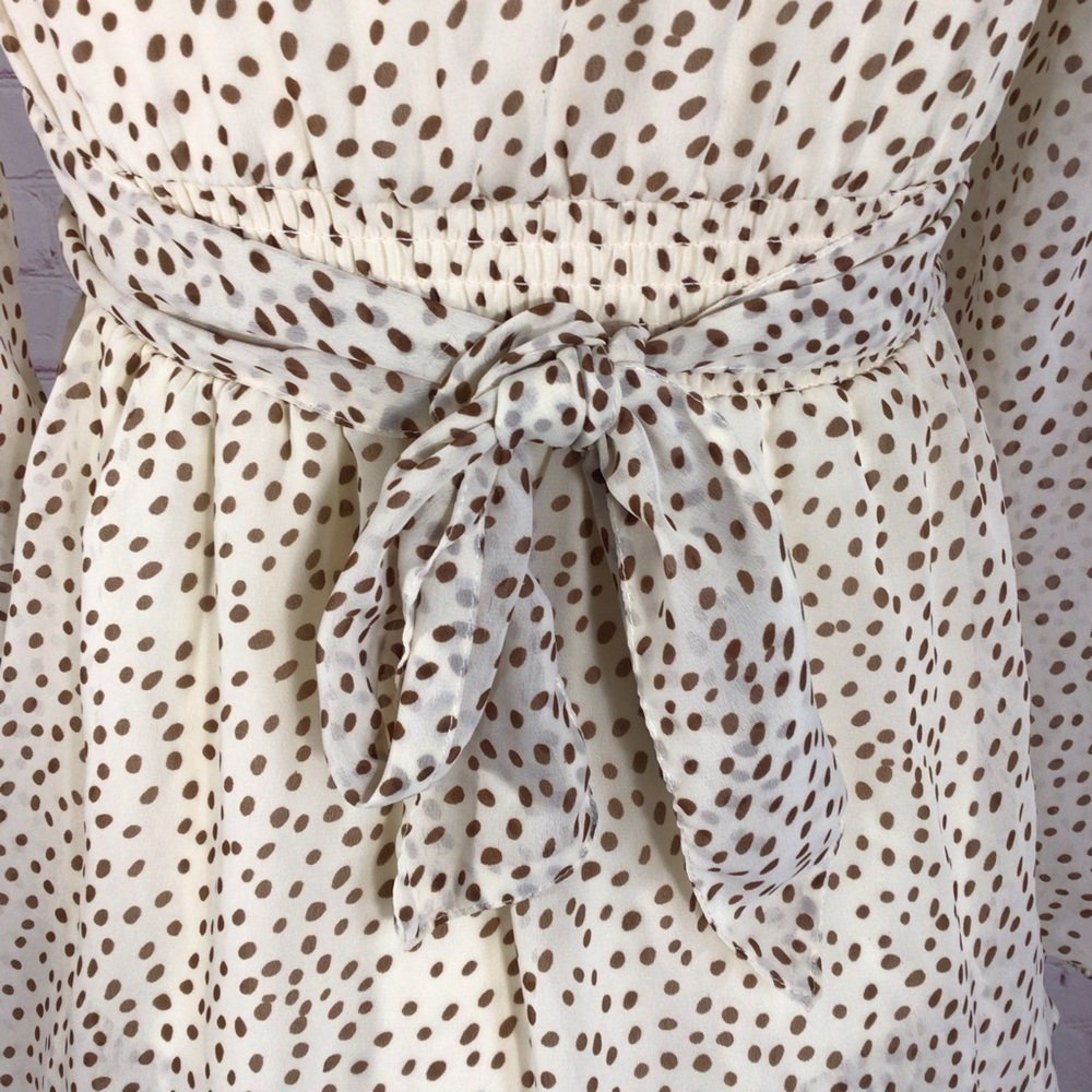 Japna Long Sleeve Polka Dot Dress - Size XS - Picture 6 of 8